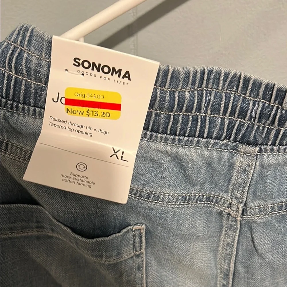 Womens nwt denim joggers size xl - Picture 2 of 4